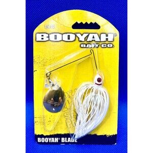 Booyah Covert Series Tandem Pearl White Silver Gold Blade 1/4 oz Spinnerbait